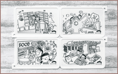 COLOUR ME MATS Timmy & Tammy Around Our Neighbourhood (Colouring Mat Bundle)