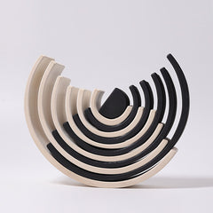 GRIMM'S 12 Piece Rainbow Large Monochrome / Tunnel
