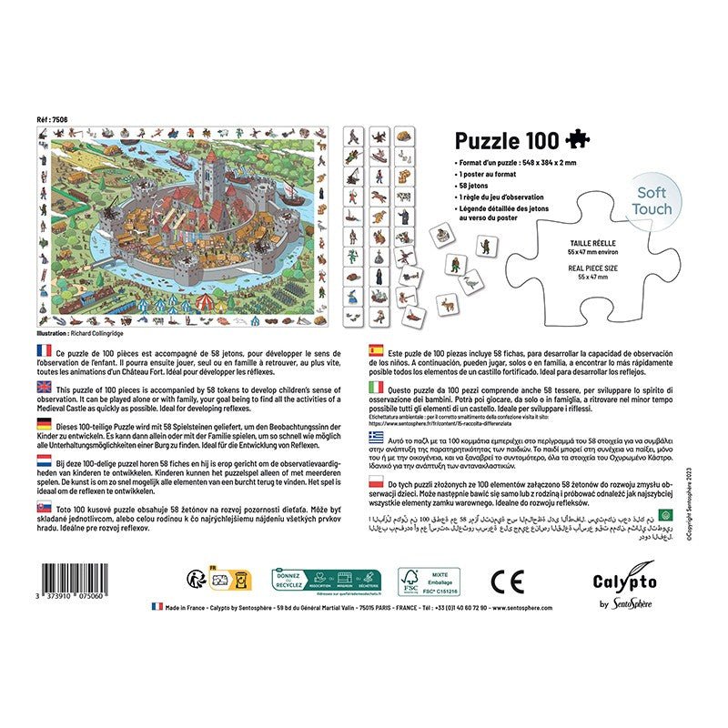 CALYPTO Puzzle 100 P - Le Château Fort