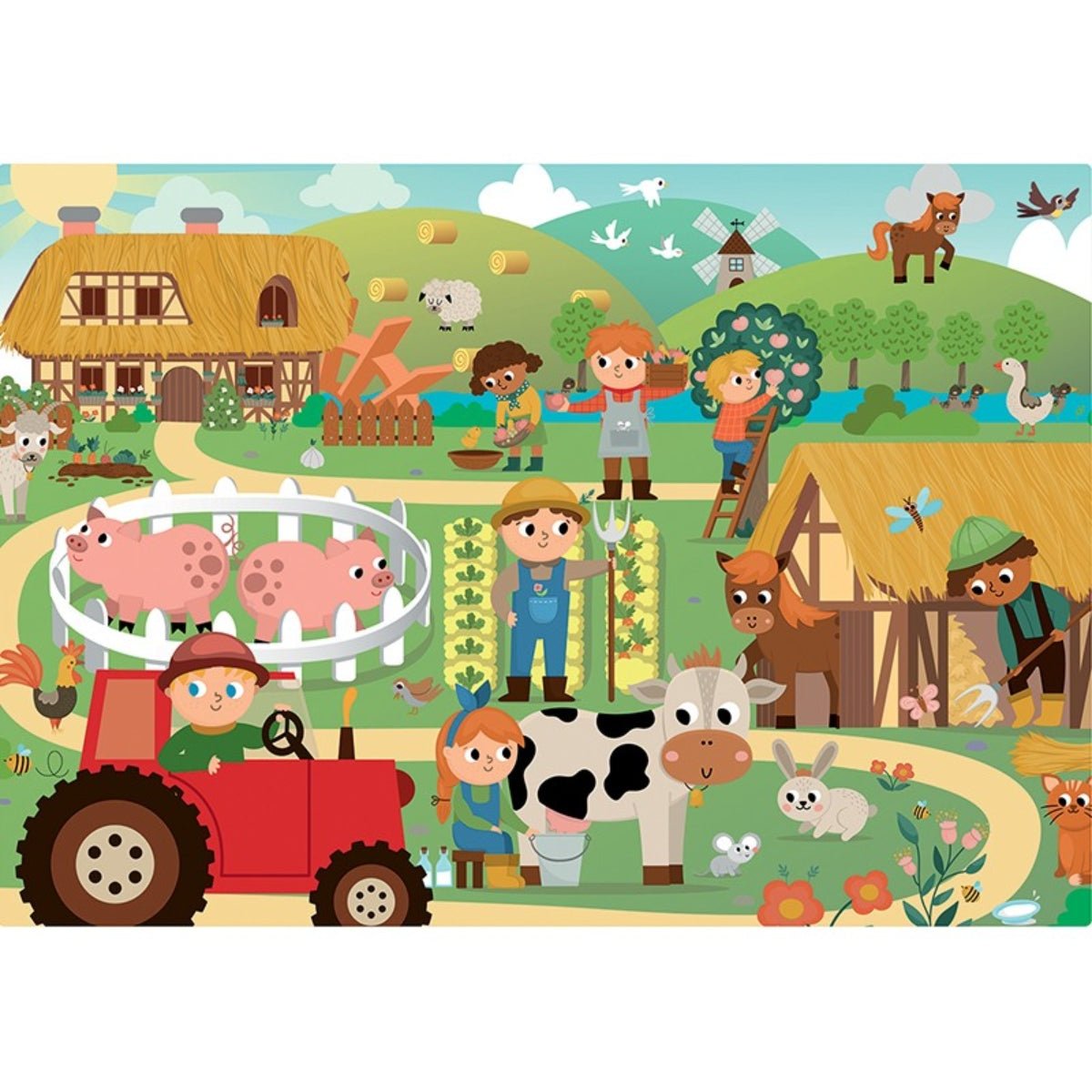 CALYPTO Puzzle 2*24 P - Ferme Et Ville - Richard Collingridge