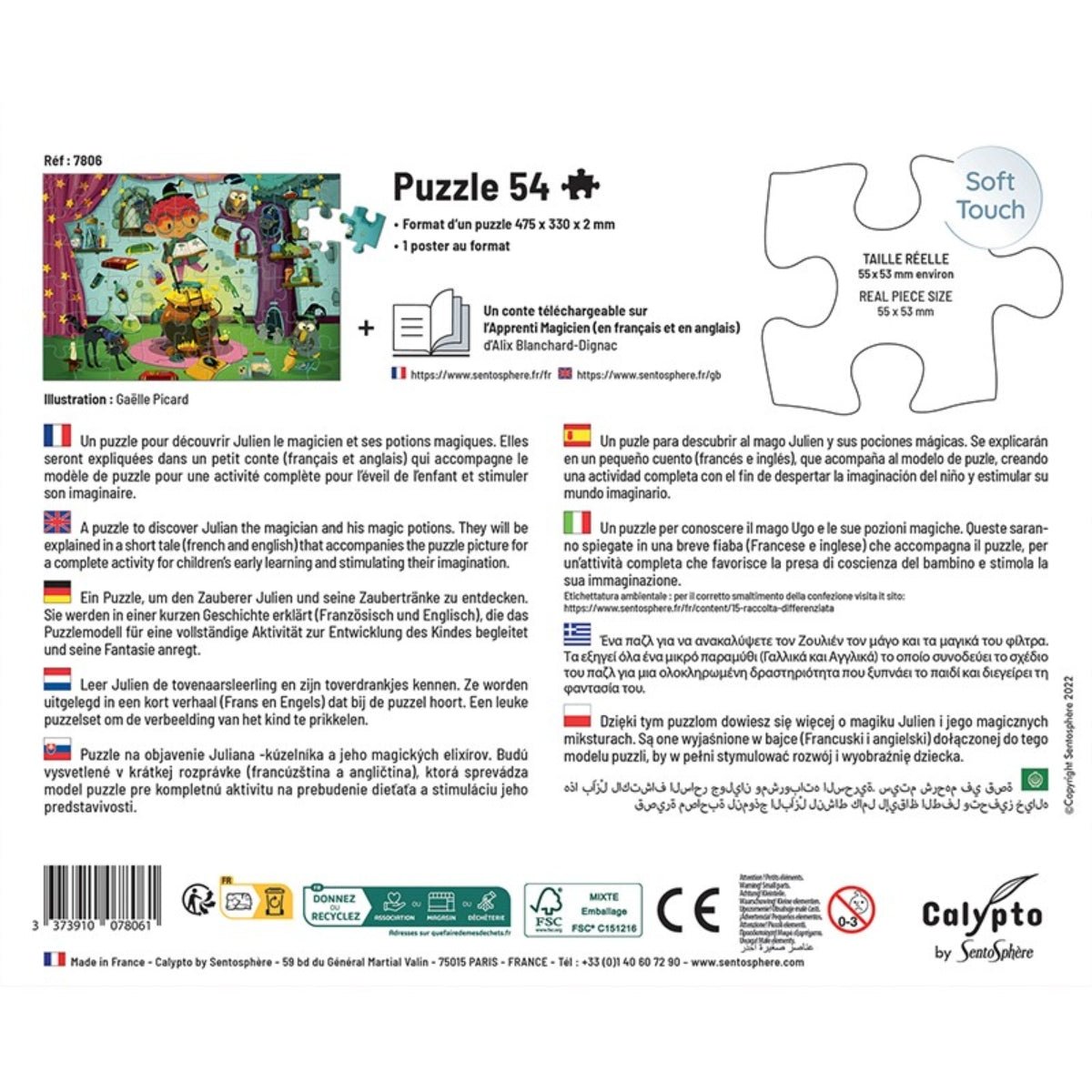 CALYPTO Puzzle 54 P - L'Apprenti Magicien