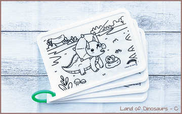 COLOUR ME MATS Land of Dinosaurs (Colouring Mat Bundle)