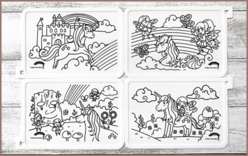 COLOUR ME MATS Magical Unicorns & Fairies (Colouring Mat Bundle)