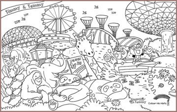 COLOUR ME MATS Timmy & Tammy Around Our Island (Colouring Mat Bundle)