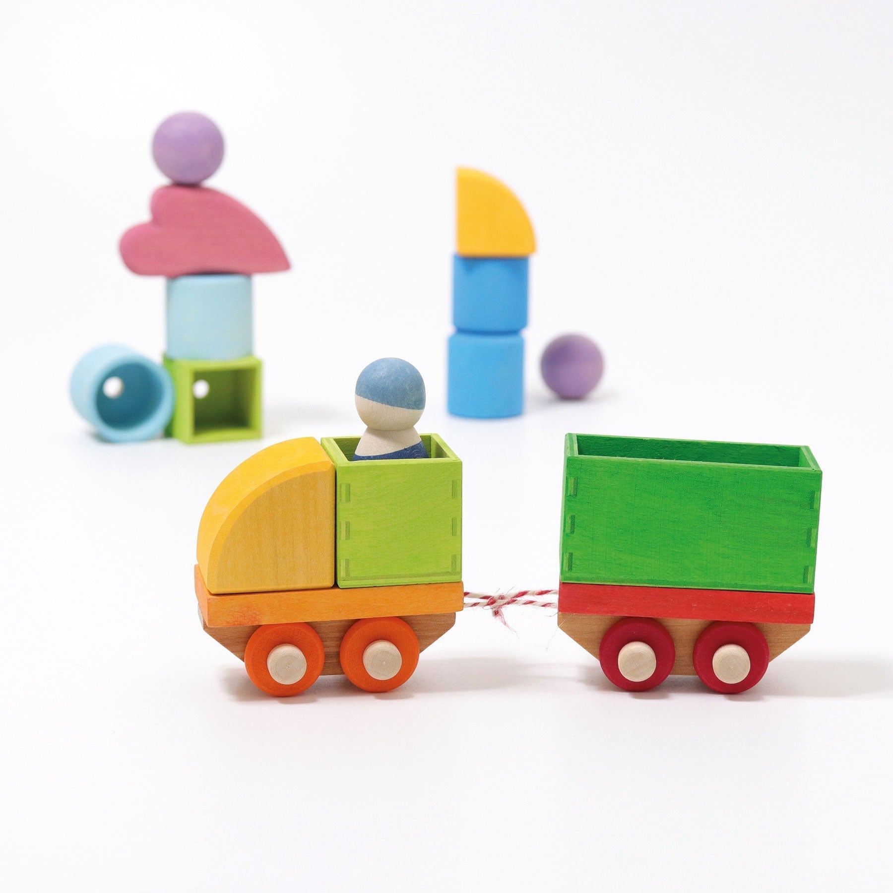 GRIMM'S Building Set Wooden Train (*)