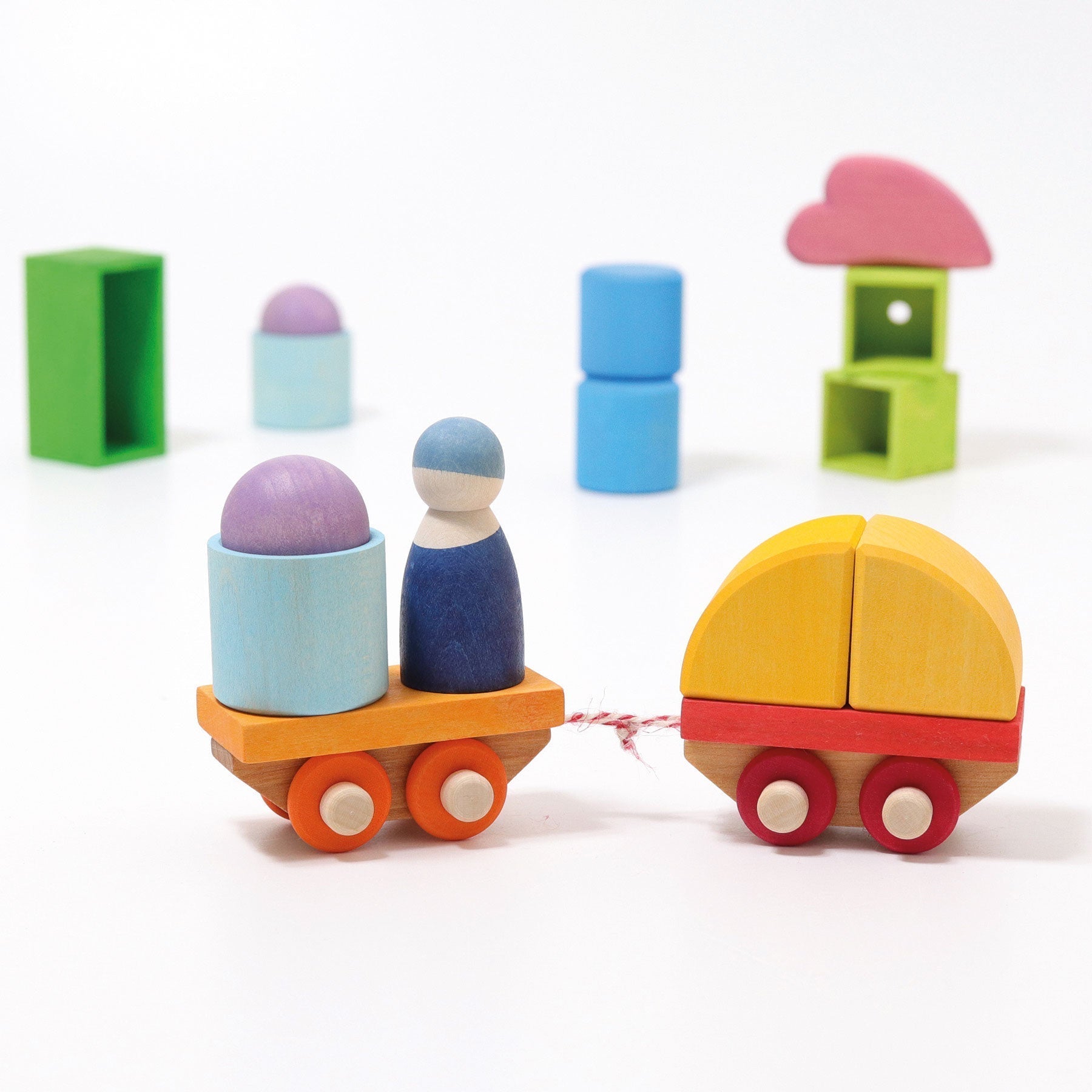 GRIMM'S Building Set Wooden Train (*)