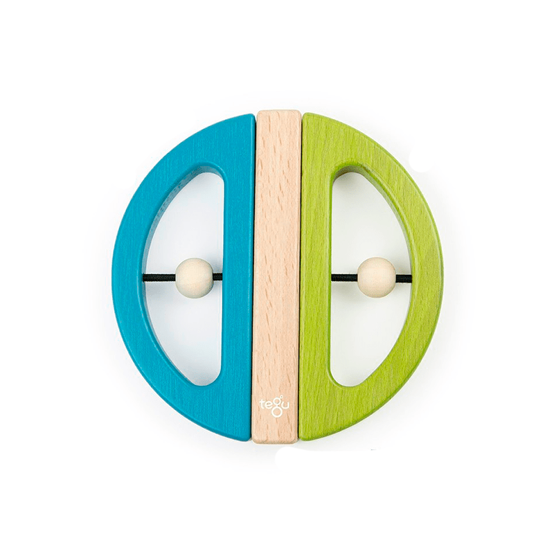 TEGU Swivel Bug Building Blocks, Green & Teal