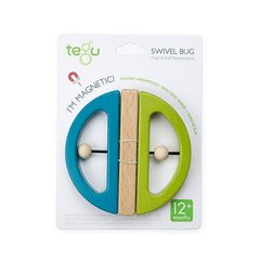 TEGU Swivel Bug Building Blocks, Green & Teal