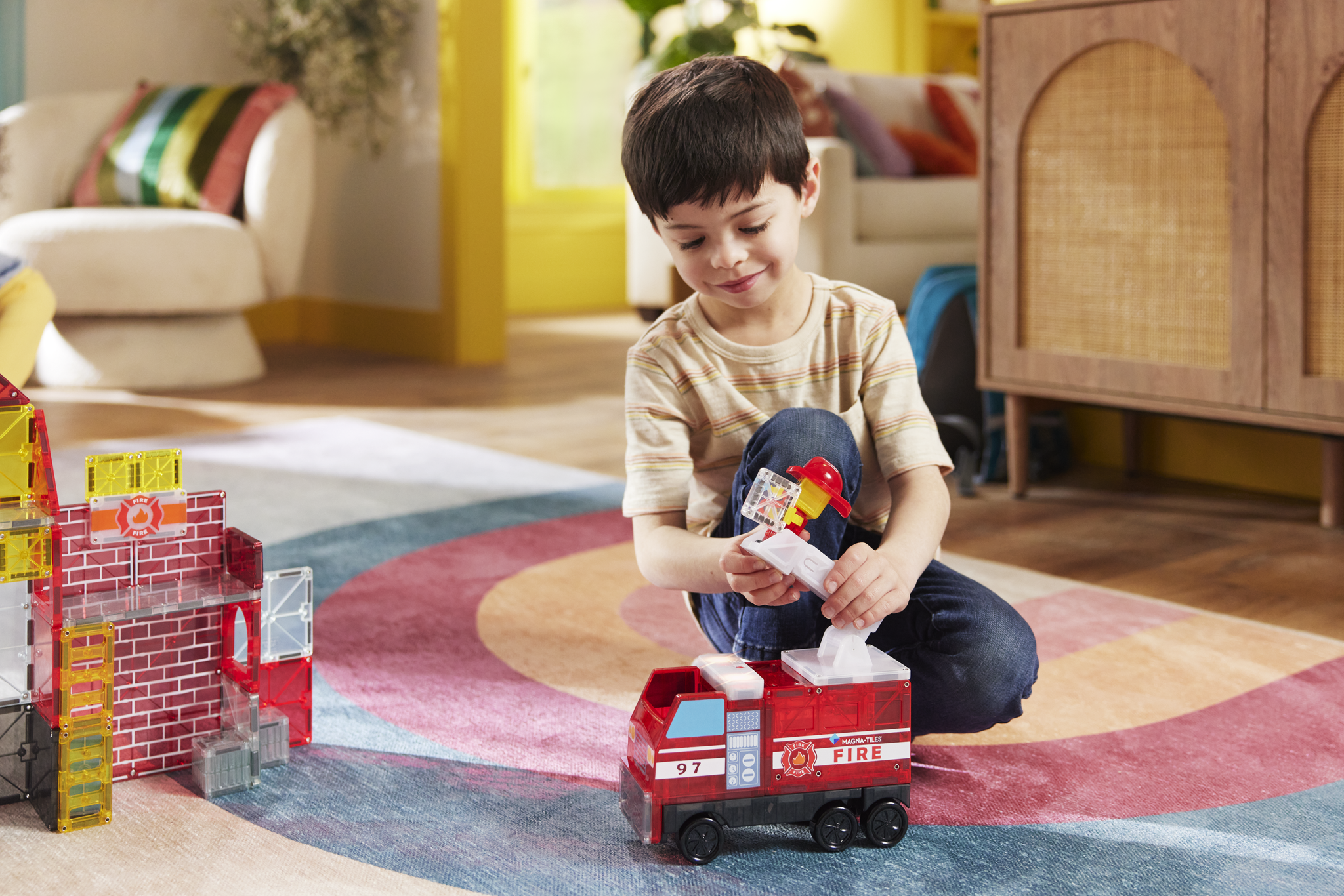 MAGNA-TILES Fire Station